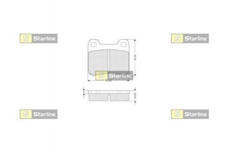 Гальмівні колодки дискові STARLINE BD S190 (фото 1)