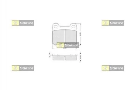 Тормозные колодки дисковые для STARLINE BD S190 фото товара