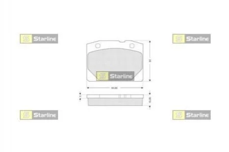 <strong>Гальмівні колодки дискові STARLINE BD S196 (фото 1)</strong>