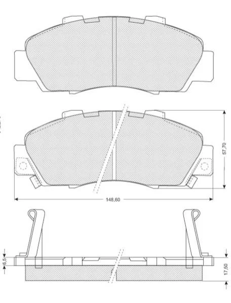 <strong>Гальмівні колодки дискові STARLINE BD S214 (фото 1)</strong>