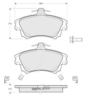 Тормозные колодки дисковые для Volvo, Mitsubishi, Smart STARLINE BD S218 фото товара