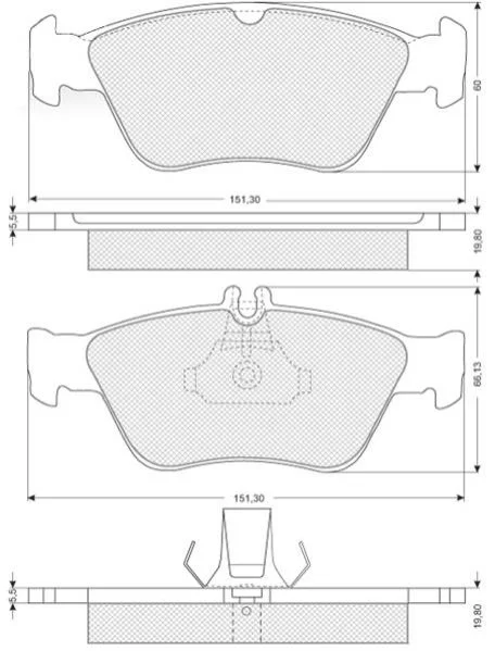 <strong>Гальмівні колодки дискові STARLINE BD S227 (фото 1)</strong>