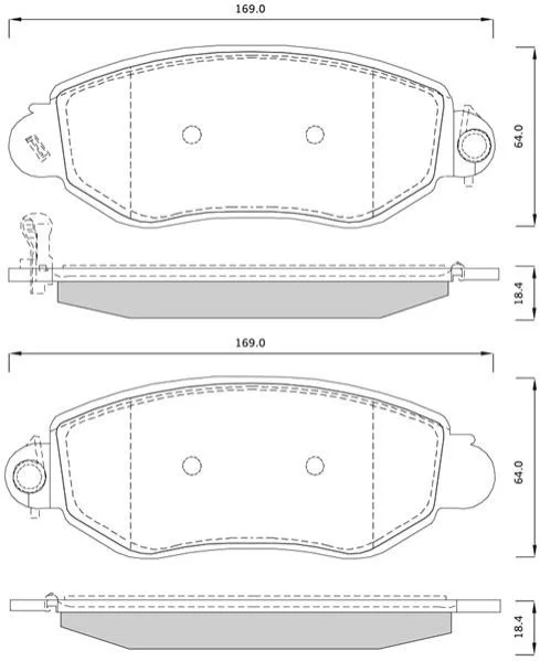 <strong>Тормозные колодки дисковые STARLINE BD S244 (фото 1)</strong>