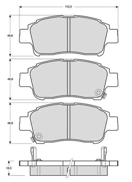 <strong>Гальмівні колодки дискові STARLINE BD S317 (фото 1)</strong>