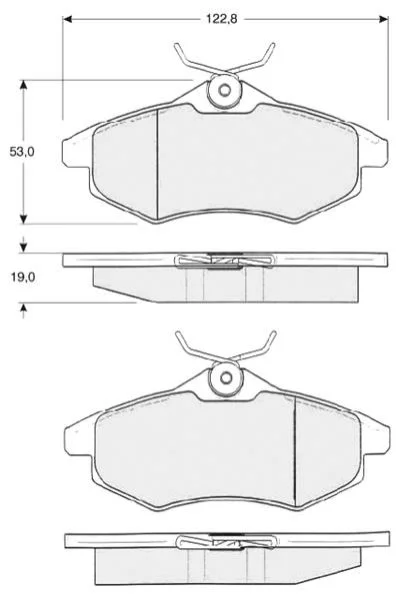 <strong>Гальмівні колодки дискові STARLINE BD S319 (фото 1)</strong>