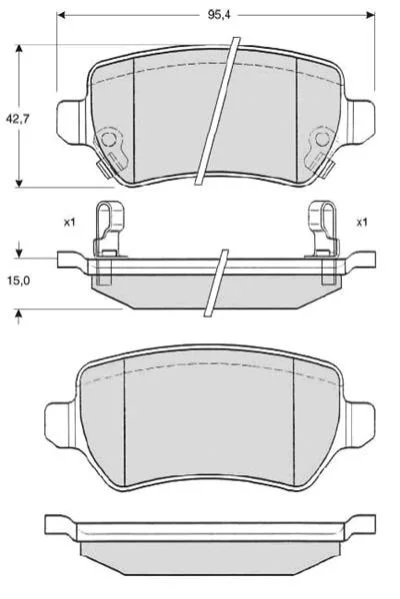 <strong>Гальмівні колодки дискові STARLINE BD S320 (фото 1)</strong>
