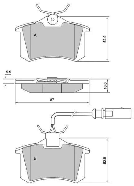 <strong>Тормозные колодки дисковые STARLINE BD S375 (фото 1)</strong>