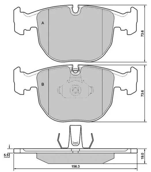 <strong>Тормозные колодки дисковые STARLINE BD S384 (фото 1)</strong>