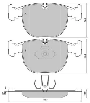 Тормозные колодки дисковые для BMW STARLINE BD S384 фото товара