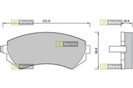 Гальмівні колодки дискові для Nissan STARLINE BD S392 фото товару