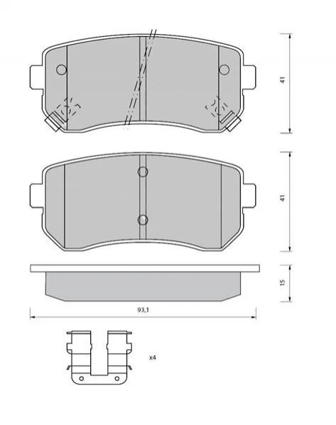 <strong>Гальмівні колодки дискові STARLINE BD S409 (фото 1)</strong>