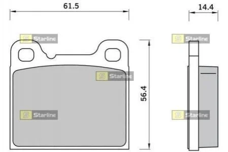 Гальмівні колодки дискові для STARLINE BD S420 фото товару
