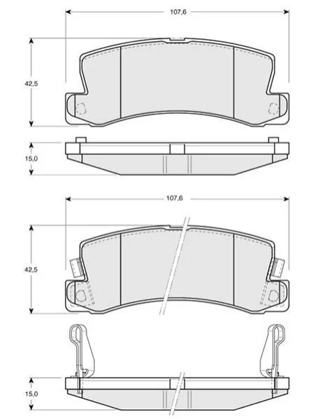 <strong>Гальмівні колодки дискові STARLINE BD S425 (фото 1)</strong>