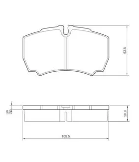 Гальмівні колодки дискові для STARLINE BD S432 фото товару