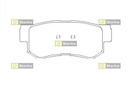 <strong>Гальмівні колодки дискові STARLINE BD S441 (фото 1)</strong>