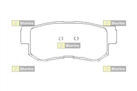 Гальмівні колодки дискові для STARLINE BD S441 фото товару