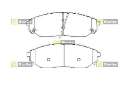 Тормозные колодки дисковые для STARLINE BD S448 фото товара