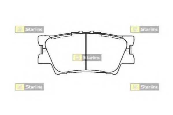 <strong>Тормозные колодки дисковые STARLINE BD S473 (фото 1)</strong>