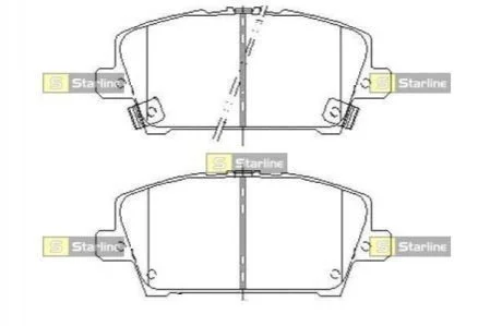 <strong>Тормозные колодки дисковые STARLINE BD S485 (фото 1)</strong>