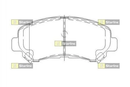Тормозные колодки дисковые для KIA STARLINE BD S502 фото товара