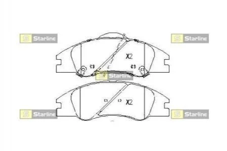 Тормозные колодки дисковые для KIA STARLINE BD S503 фото товара