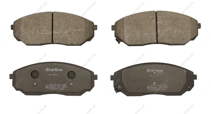 <strong>Тормозные колодки дисковые STARLINE BD S504 (фото 1)</strong>