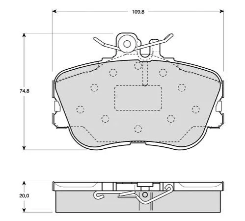 <strong>Гальмівні колодки дискові STARLINE BD S818P (фото 1)</strong>