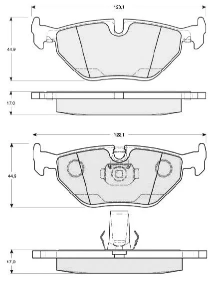 <strong>Тормозные колодки дисковые STARLINE BD S819P (фото 1)</strong>