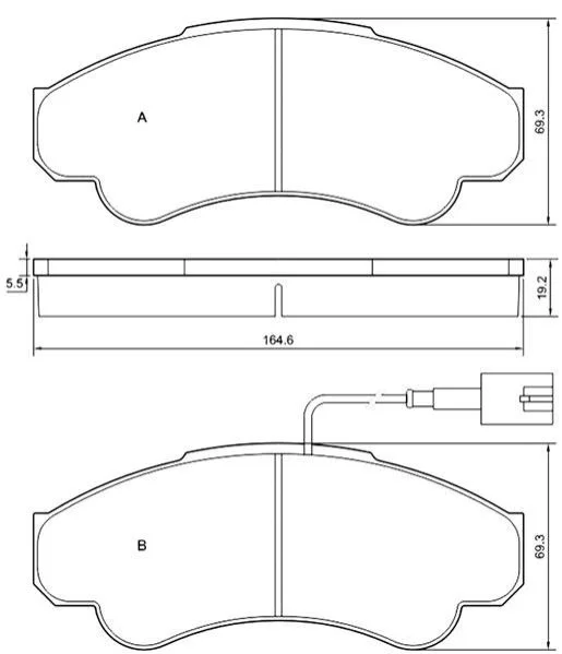 <strong>Тормозные колодки дисковые STARLINE BD S840P (фото 1)</strong>