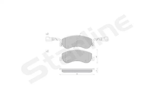 <strong>Гальмівні колодки дискові STARLINE BD S848P (фото 1)</strong>
