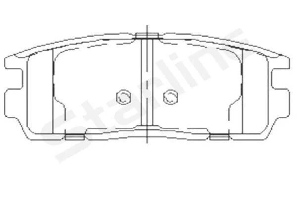 <strong>Гальмівні колодки дискові STARLINE BD S851P (фото 1)</strong>