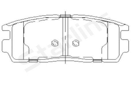 Гальмівні колодки дискові STARLINE BD S851P фото товару