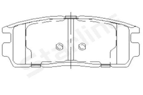 Гальмівні колодки дискові для STARLINE BD S851P фото товару