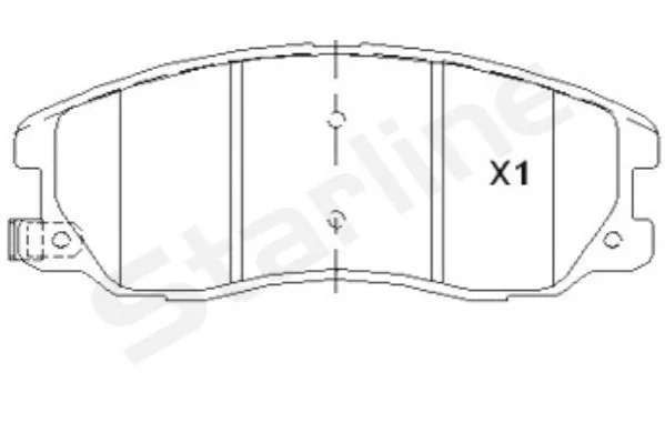 <strong>Гальмівні колодки дискові STARLINE BD S852P (фото 1)</strong>