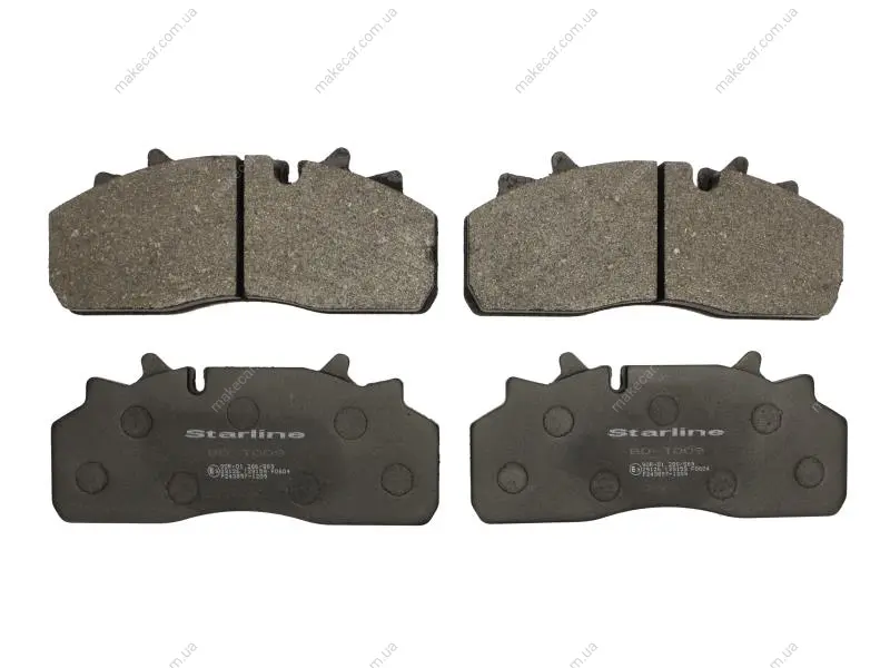 <strong>Дискові гальмівні колодки, 29126/29159/29313 WVA STARLINE BD T009 (фото 1)</strong>