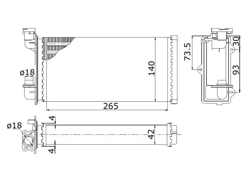 <strong>Радіатор опалення STARLINE BW6022 (фото 1)</strong>
