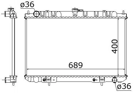 <strong>Радіатор охолодження STARLINE DN2189 (фото 1)</strong>