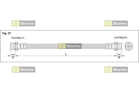 Гальмівний шланг для STARLINE HA BD.1225 фото товару