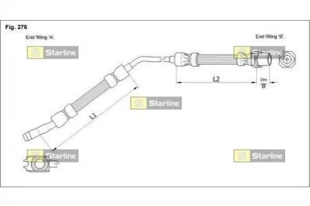 Гальмівний шланг для BMW STARLINE HA E.1219 фото товару