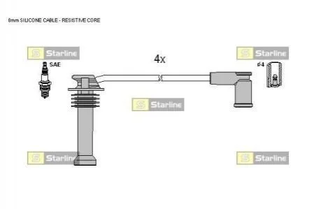 Гальмівний шланг для Ford, Volvo, Mazda STARLINE HA E.1220 фото товару