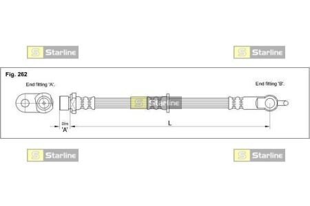 Гальмівний шланг STARLINE HA EB.1274 фото товара