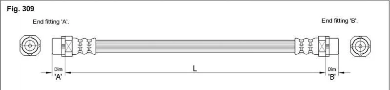 <strong>Тормозной шланг STARLINE HA ST.1003 (фото 1)</strong>