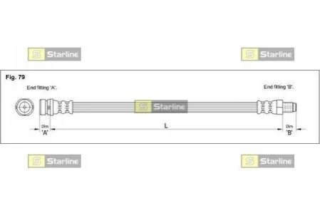 Гальмівний шланг для Ford STARLINE HA ST.1006 фото товару