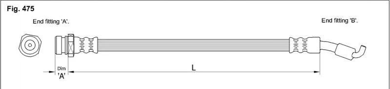 <strong>Гальмівний шланг STARLINE HA ST.1043 (фото 1)</strong>
