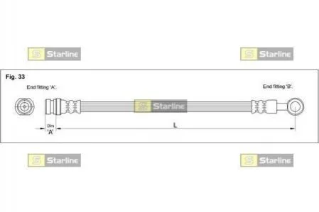 Гальмівний шланг для STARLINE HA ST.1063 фото товару