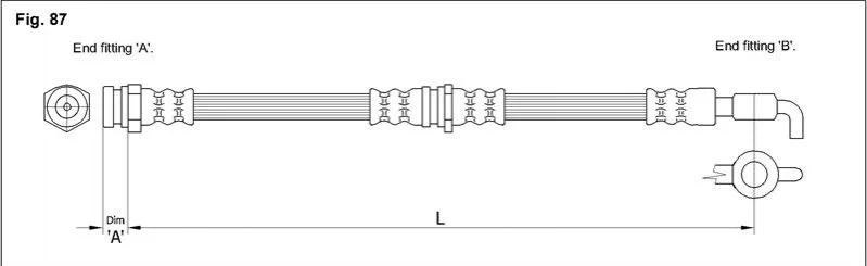 <strong>Гальмівний шланг STARLINE HA ST.1088 (фото 1)</strong>