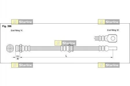 <strong>Гальмівний шланг STARLINE HA ST.1113 (фото 1)</strong>