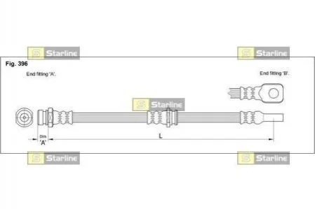 Гальмівний шланг для Mitsubishi STARLINE HA ST.1113 фото товару