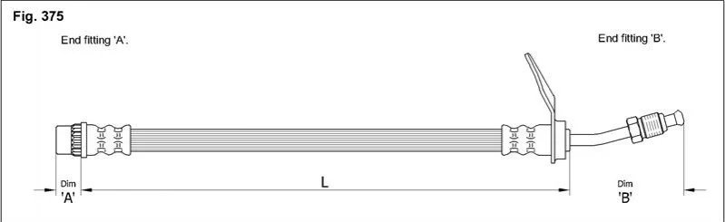 <strong>Гальмівний шланг STARLINE HA ST.1121 (фото 1)</strong>