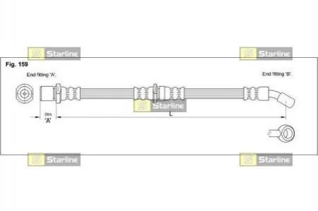 Гальмівний шланг для Subaru STARLINE HA ST.1150 фото товару